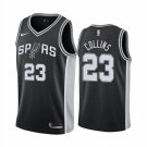 Mens youth San Antonio Spurs Zach Collins Black Icon Swingman Jersey
