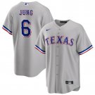 Men's Youth Texas Rangers Josh Jung Gray Cool Base Stitched Baseball Jersey