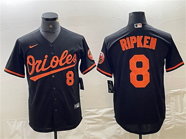 Orioles Cal Ripken Cool Baseball Jersey Black