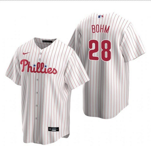 Philadelphia Phillies Alec Bohm Home Cool Baseball Jersey White