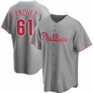 Philadelphia Phillies Cristopher Sanchez Gray Cool Baseball Jersey