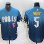 Phillies Bryson Stott City Cool Baseball Stitched Jersey Blue