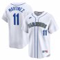 Seattle Mariners Edgar Martinez White Throwback Cooperstown Jersey