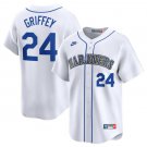 Seattle Mariners Ken Griffey White Throwback Cooperstown Jersey