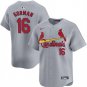 St. Louis Cardinals Nolan Gorman Gray 2024 Away Baseball Jersey