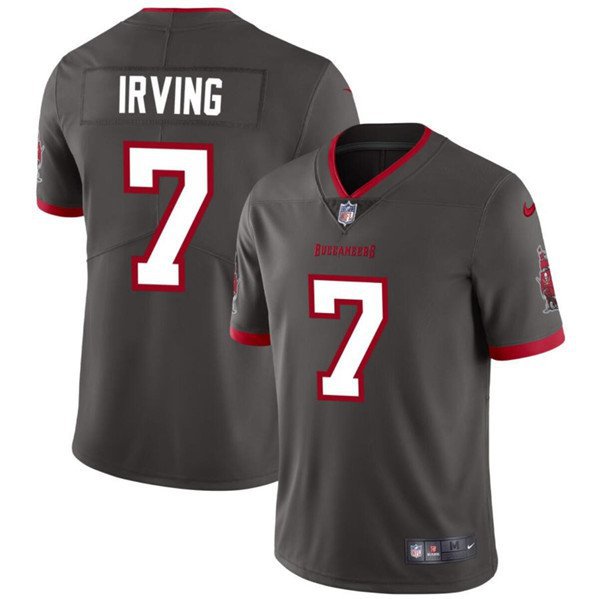 Tampa Bay Buccaneers Bucky Irving Gray Vapor Limited Football Stitched Jersey