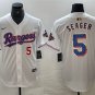 Texas Rangers Corey Seager Number White 2023 World Series Jersey