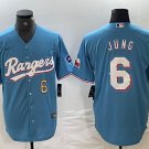 Texas Rangers Josh Jung Cool Stitched Baseball Jersey Blue