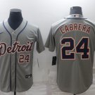 Tigers Miguel Cabrera Cool Base Jersey gray