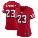 Women's #23 Christian McCaffrey San Francisco Scarlet Game Jersey