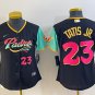 Women's #23 Fernando Tatis Jr. San Diego Padres City Connect Cool Base Black Jersey