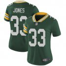 Women's #33 Aaron Jones Green Bay Packers Color Rush Limited Green Jersey