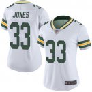 Women's #33 Aaron Jones Green Bay Packers Color Rush Limited White Jersey