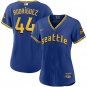 Women's #44 Julio Rodriguez Seattle Mariners City Connect Cool Base Blue Jersey