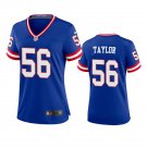 Women's #56 Lawrence Taylor New York Giants Classic Limited Blue Jersey