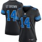 Womens Detroit Lions Amon-Ra St. Brown 2024 Vapor F.U.S.E. Limited Jersey Black
