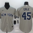 Yankees Gerrit Cole Cool Baseball Jersey Gray