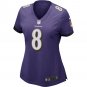 Women's Lamar Jackson Purple Baltimore Ravens Game Player Jersey