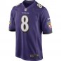 Men's and Youth Lamar Jackson Purple Baltimore Ravens Game Jersey