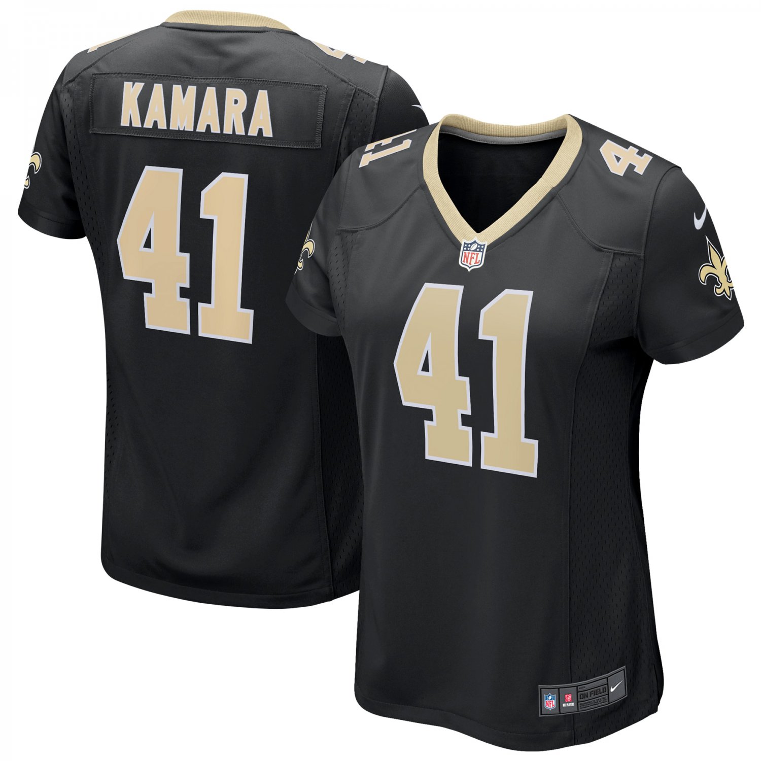 Women's Alvin Kamara Black New Orleans Saints Game Jersey
