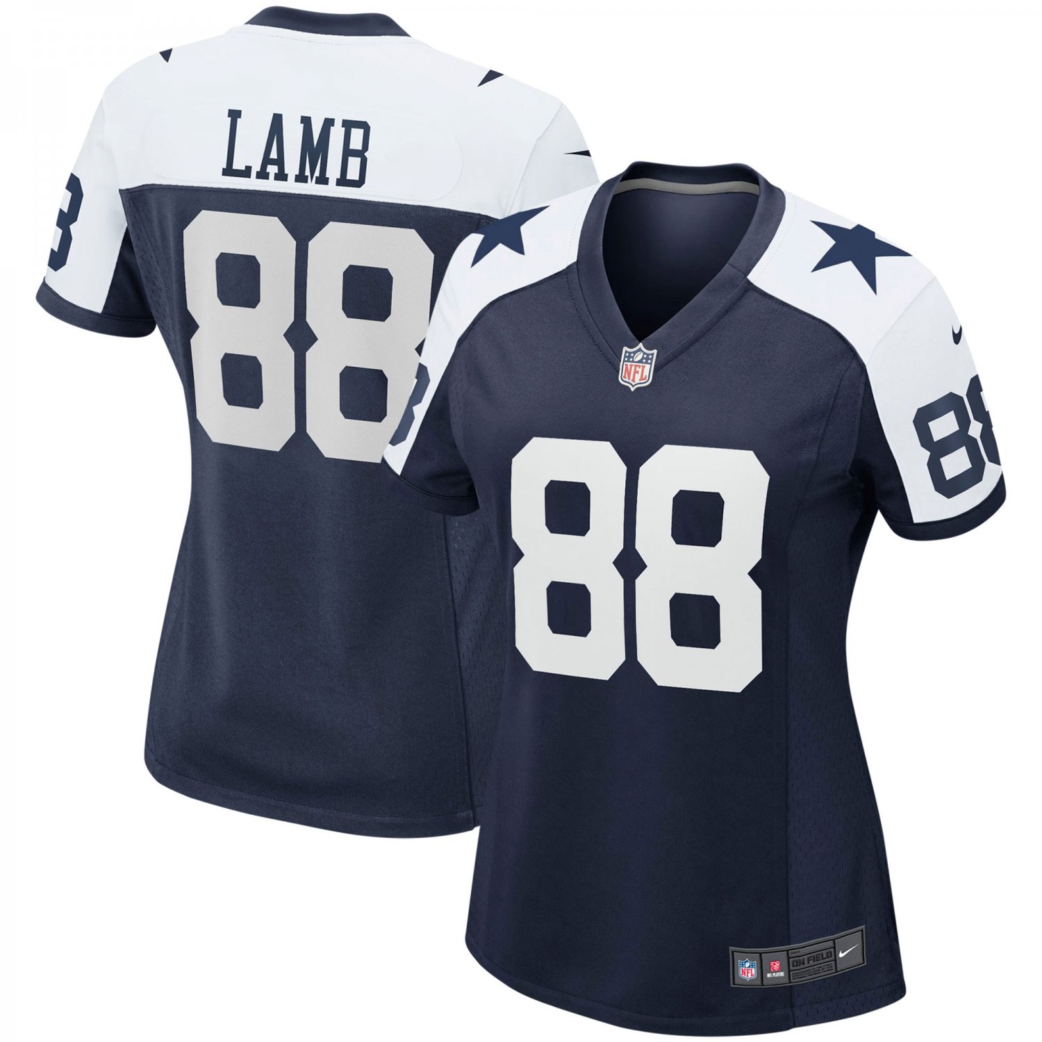 Women's CeeDee Lamb Navy Dallas Cowboys Alternate Game Team Jersey