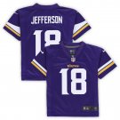 Men's and Youth Justin Jefferson Purple Minnesota Vikings Game Jersey