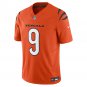 Men's and Youth  Joe Burrow Orange Cincinnati Bengals Vapor F.U.S.E. Limited Jersey