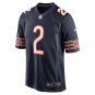 Custom  D.J. Moore Navy Chicago Bears Team Color Game Jersey