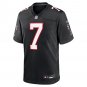 Men's and Youth Bijan Robinson Black Atlanta Falcons Throwback Game Jersey