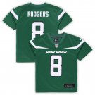 Men's and Youth Aaron Rodgers Gotham Green New York Jets Game Jersey