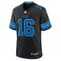 Men's and Youth Jared Goff Black Detroit Lions 2nd Alternate Game Jersey