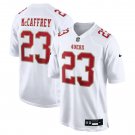 Men's and Youth Christian McCaffrey Tundra White San Francisco 49ers Fashion Game Jersey