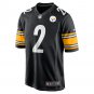 Men's and Youth Justin Fields Black Pittsburgh Steelers Game Player Jersey