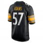 Men's and Youth Montravius Adams Black Pittsburgh Steelers Game Player Jersey