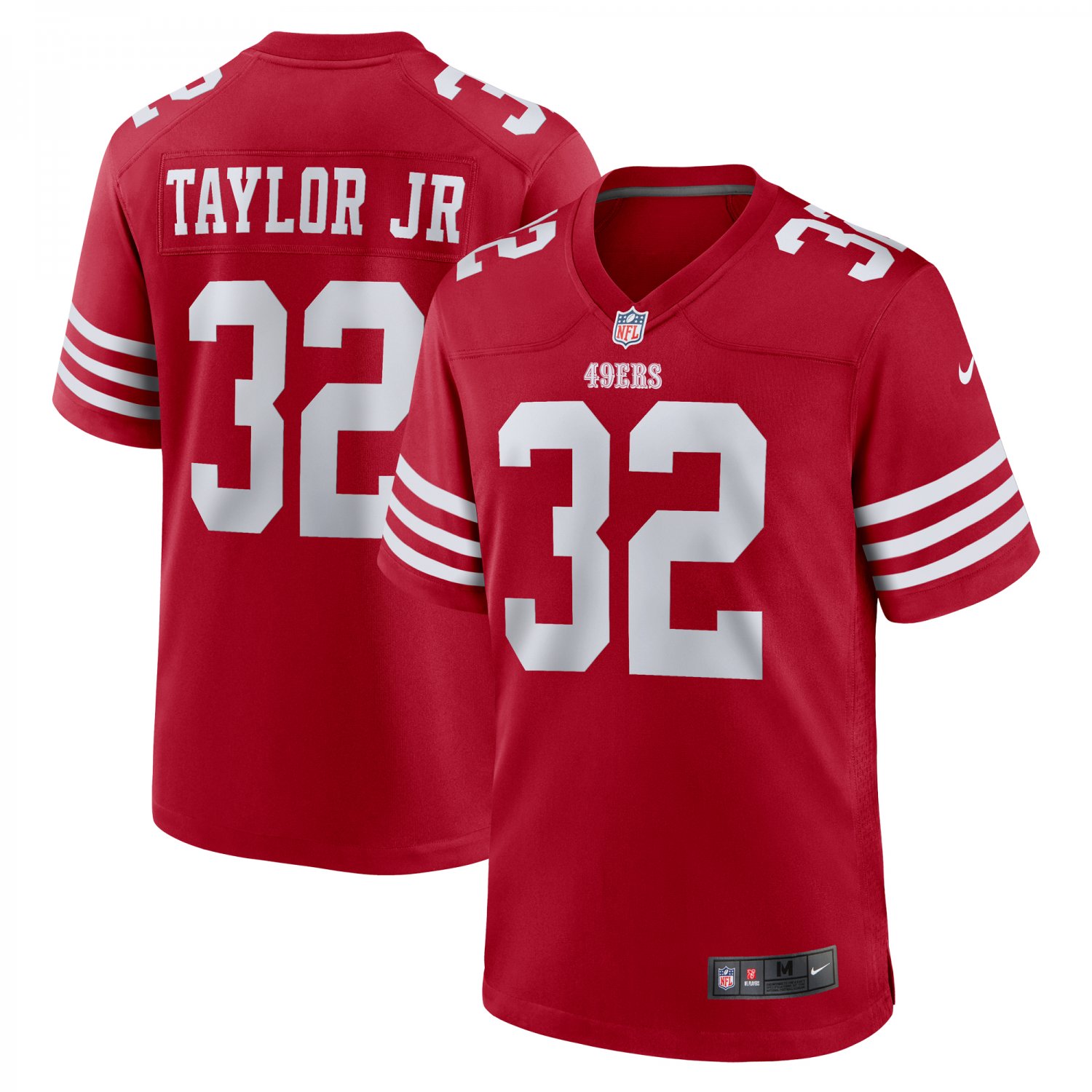 Men's and Youth Patrick Taylor Jr. Scarlet San Francisco 49ers Team Game Jersey