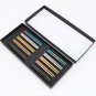 Luxury Gift Set Chinese Reusable Custom Cooking Portable Gold Food Grade Stainless Steel Chopsticks