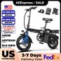 400W dual disc brake adult foldable electric bicycle with seat and basket 14 inches 48V 10.4Ah 22