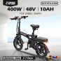 48V 10Ah Foldable Electric Bike Throttle,400W Motor Electric Bicycle for Adults, Mini Ebike