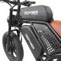 Electric Bicycle 2000W+1500W Dual Motor Electric Bike 48V 60AH Removable Battery 20 Inch