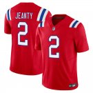 New England Patriots 2 Ashton Jeanty Red Stitched Jersey
