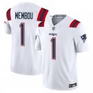 New England Patriots 1 Armand Membou White Stitched Jersey