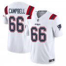 New England Patriots 66 Will Campbell White Stitched Jersey