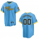 Men's & Youth Brewers #00 Custom Name And Number Light Blue Stitched Jersey
