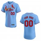 Men's & Youth Cardinals #00 Custom Name And Number Blue Stitched Jersey