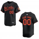 Men's & Youth Orioles #00 Custom Name And Number Black Stitched Jersey