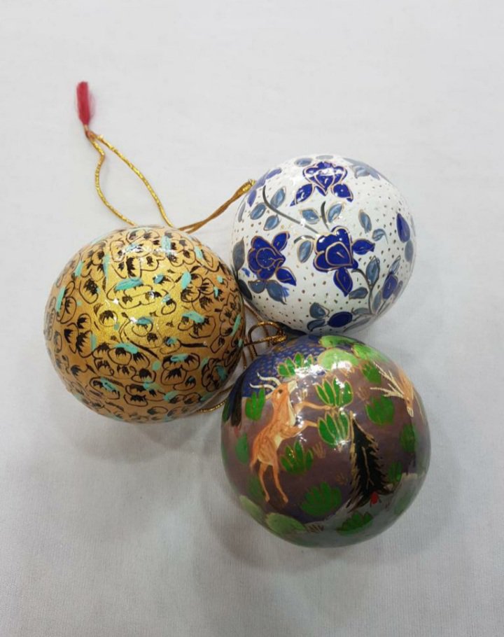 Hanging balls.