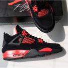 Jordan 4 Retro Black Red Thunder