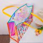 Small heart-shaped, colorful, laser-cut hand-held jelly bag