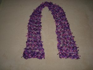 Lavender Ribbon Bow Scarf