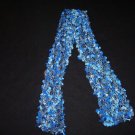Fun, Nubby scarf, Blue, Blue, Blue